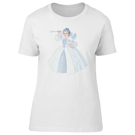 Fairy Godmother In A White Dress Tee Women's -Image by