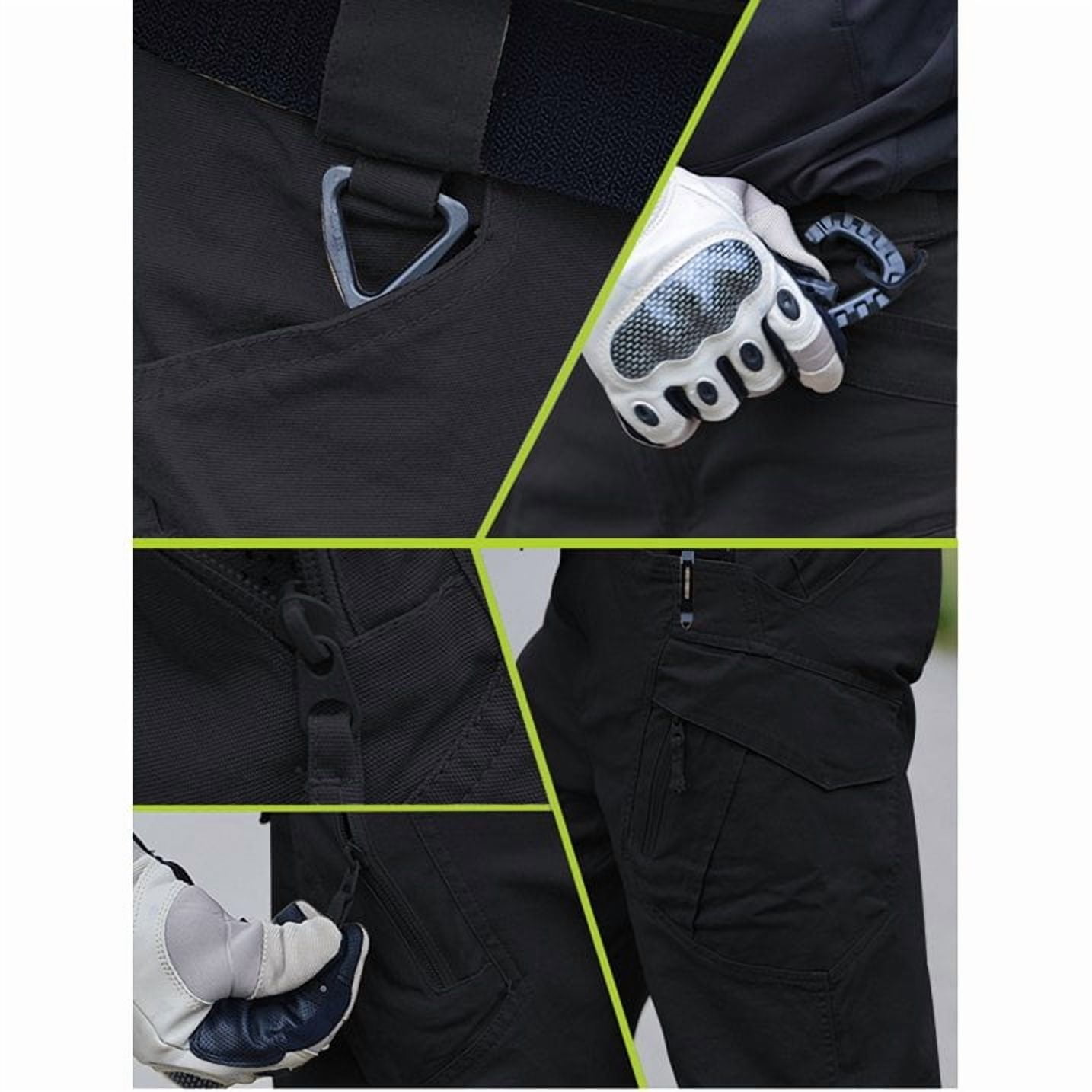 FEDTOSING Relaxed Work Cargo Pants Outdoor Mens Pant Greyish Green