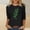 A1509 Black, variant on St. Patrick's Day Shirt for Women Cascading Glitter Clovers Graphic T-Shirt 3/4 Sleeve Crewneck Casual Soft Festival Apparel Charm Gift