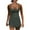 Dark Gray, variant on Summer Tennis Romper Dresses for Women Racerback Athletic Dresses Built in Shorts Hollow Back Exercise Womens Golf Outfit, Dark Gray, XL