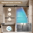thumbnail image 3 of 56-60" Fully Frameless Double Sliding Bathtub Door, 5/16" (8mm) Clear Tempered Glass with Stainless Steel Nickel Hardware, 3 of 9