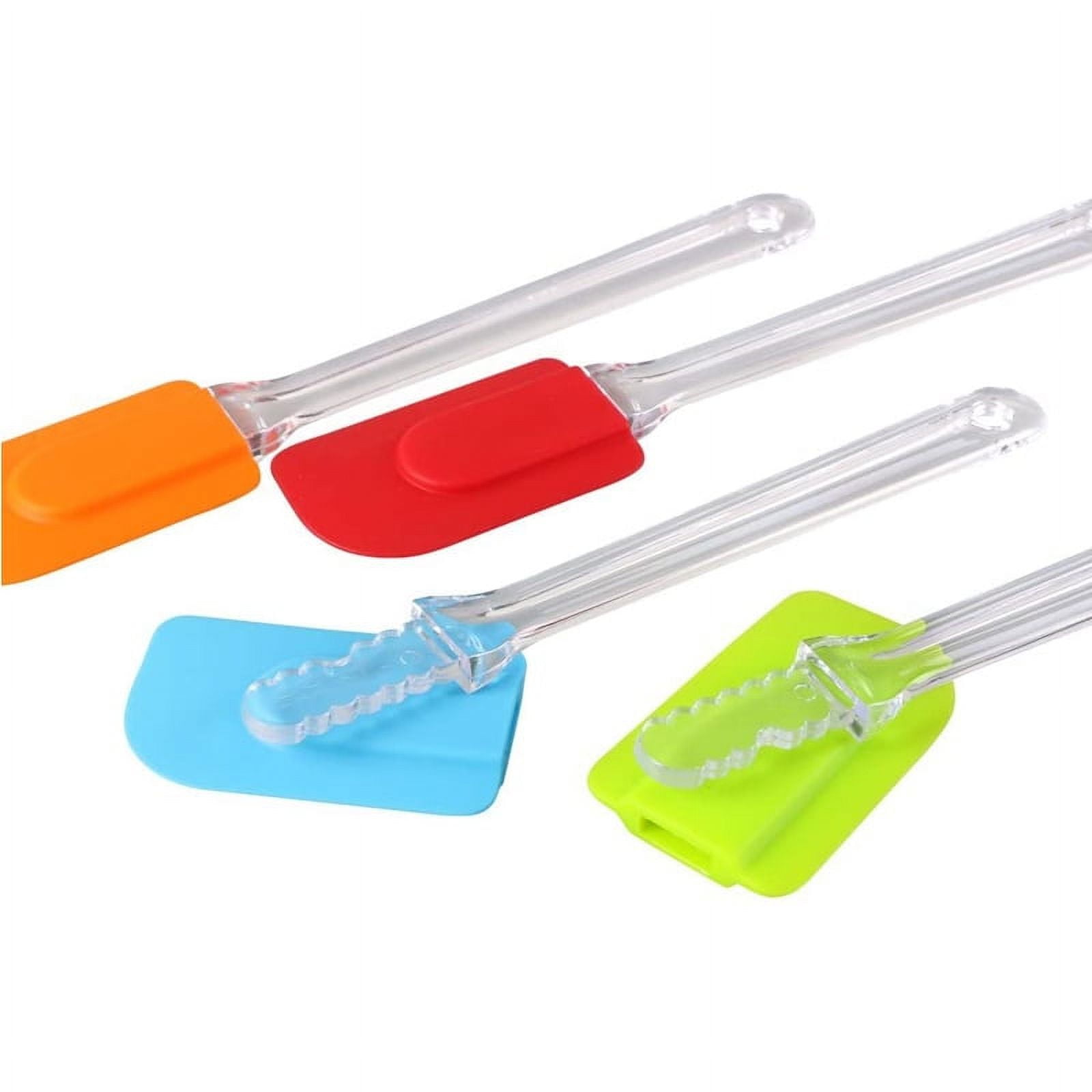 MOACC Silicone Spatulas, Rubber Spoon Spatula Heat Resistant Non-Stick  Spoonula Flexible Scrapers Baking Mixing Tool (10.6 x 2.5