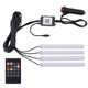 thumbnail image 3 of Tira De Luces Led Para Coche De 1 A 4, Sensor De Música, Luz De Pie De Coche Ajustable Multicolor Con Mando A Distancia Monstrate VI008958-02, 3 of 7