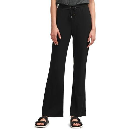 DKNY Womens Wide Leg Pull On Pants;Small
