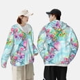 thumbnail image 4 of Balery Dragonfly Floral Sudadera ligera de manga larga con capucha y protección solar UPF 50+ para hombre y mujer, ideal para pesca y running-Large, 4 of 7