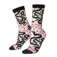 thumbnail image 1 of Balery Black Snake Calcetas Largas con Estampado para Hombre y Mujer – Suaves y Transpirables, Talla Única (US 5-11), 1 of 6