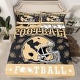 thumbnail image 2 of jejeloiu Rugby Sports Full Size Sheets,Boys Ball Game Bed Sheets For Teens 4-Piece, 2 of 7