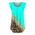 thumbnail image 2 of Gibobby Playera Manga Corta para Mujer Camisetas sin mangas para mujer Camisetas sueltas verano con volantes Camisas sin mangas plisadas(Verde de menta,XL), 2 of 4
