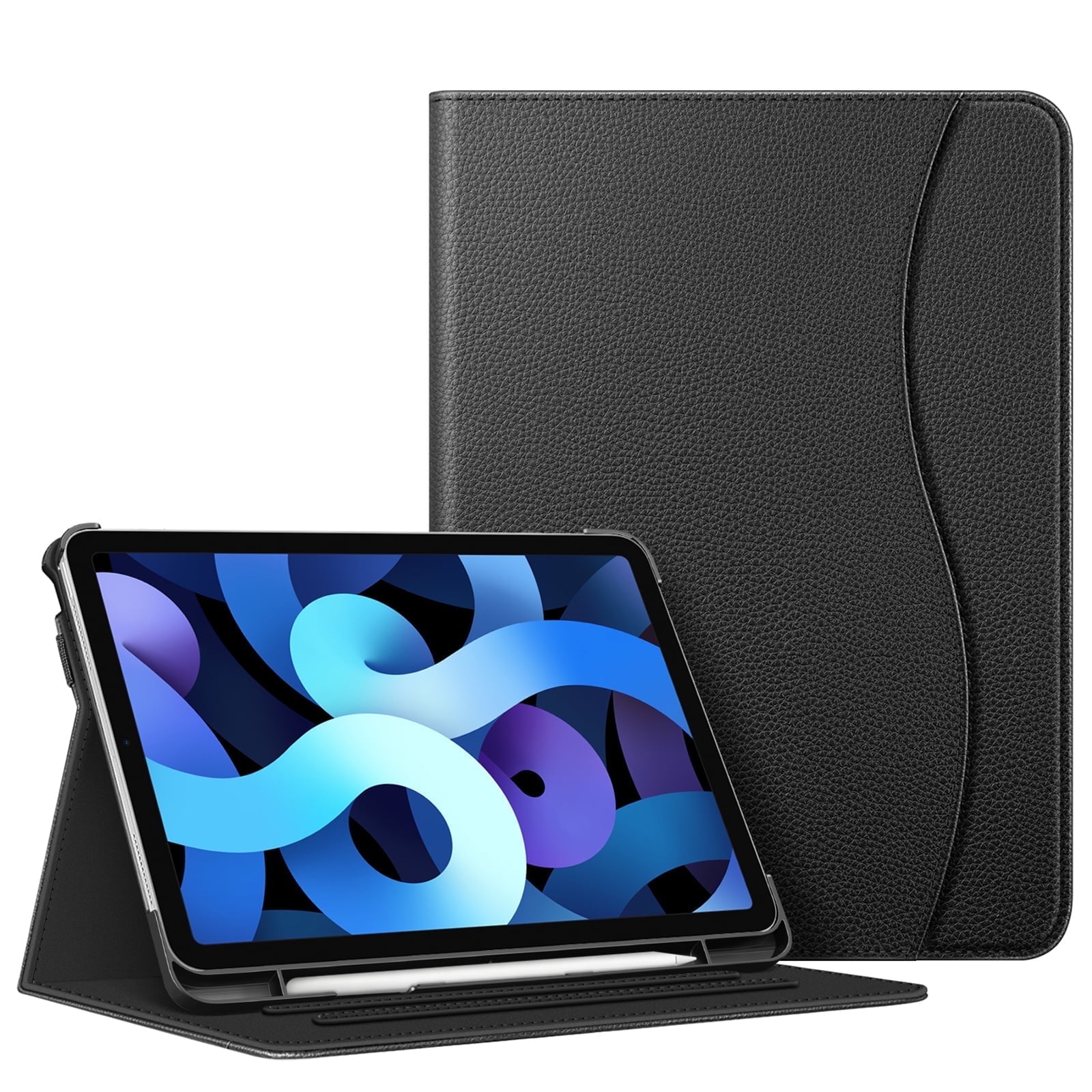 Fintie Case for iPad Air 11-inch M4/M3/M2 (2026/2025/2024), iPad Air 5th/4th Generation (2022/2020) 10.9 Inch, Multi-Angle Viewing Protective Cover with Pencil Holder & Pocket, Auto Sleep/Wake