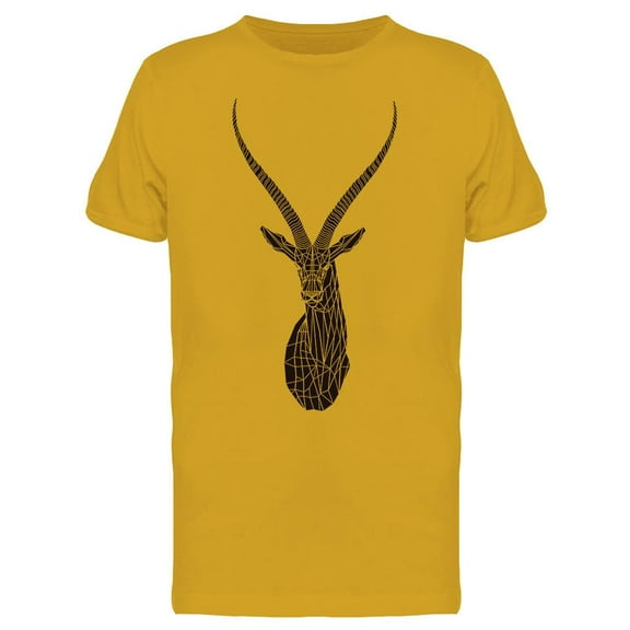 Low Polly Gazelle T-Shirt Men -Image by Shutterstock, Male 3X-Large
