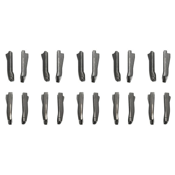 Uxcell Double Open Zipper Repair Latch Kits, #5 #8 Insert Pins Two-Way Separating Zippers, Metallic Black 10 Pairs
