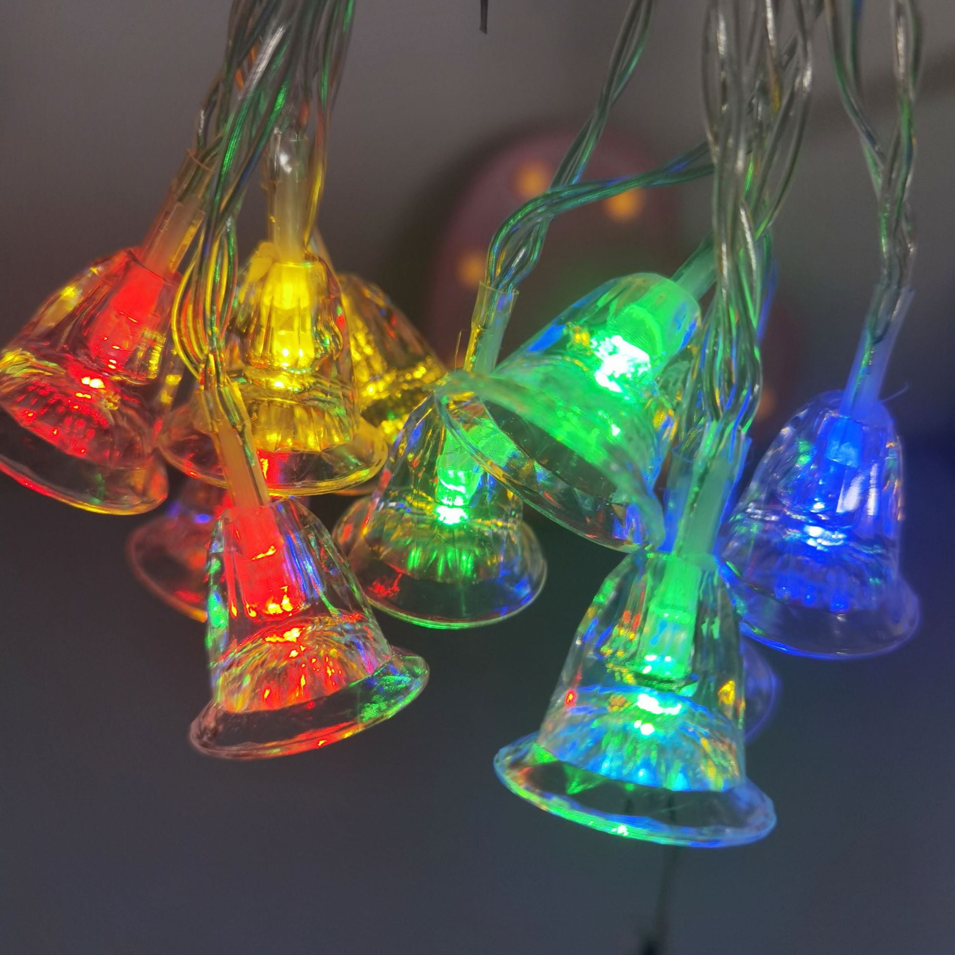 Bells Lights Christmas Led String Light Wedding Garden Home Bedroom Decor, Colorful Usb Models 