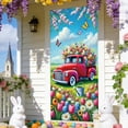 thumbnail image 4 of Fasiaou Easter Door Curtain with Bunny Decor, Polyester Holiday Door Cover for Spring Party Decoration, Festive Home Door Hanging for Easter Celebration, 4 of 6