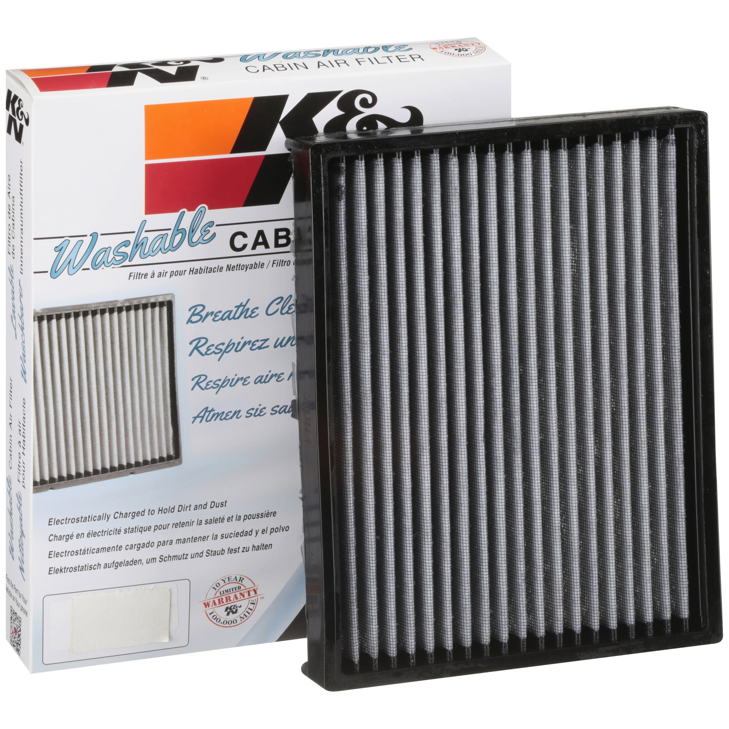 Acura K&N Engineering K&N VF2022 Washable & Reusable Cabin Air Filter Cleans and Freshens Incoming Air for your Honda