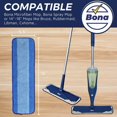 thumbnail image 4 of CUITING 3 Pack Reusable Mop Refill Pads Compatible with Bona Mops 18 Inch Deep Cleaning Replacement Pads Microfiber Mop Pads Wet Replacements Mop Pads for Pet System Thickened Fiber Clean, 4 of 7