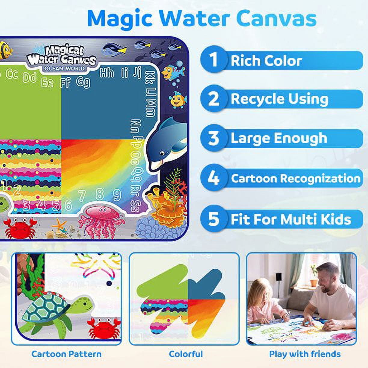 Buy Chad Valley XL Rainbow Aqua Magic Mat
