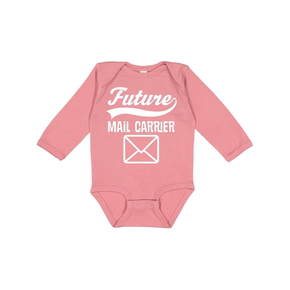 Inktastic Mail Carrier Future Job Boys or Girls Long Sleeve Baby Bodysuit