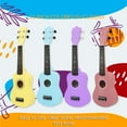 thumbnail image 3 of YongCo 21Inch Delicate Wood Ukulele Electric Concert Ukulele for Enjoy Beautiful Tunes, 3 of 9