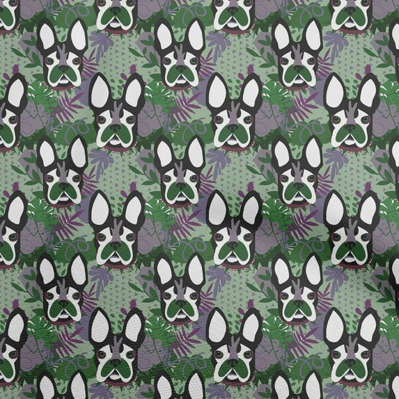 oneOone Velvet Light Green Fabric Bull Quilting Supplies Print Sewing Fabric By The Yard 58 Inch Wide