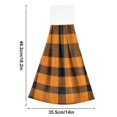 thumbnail image 2 of Haosy 2 Pack Kitchen Wash Cloths with Hanging Loops Absorbent Absorbent Quick Drying Hand Towels, Orange Scottish Tartan, 2 of 7