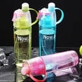 thumbnail image 5 of Botella de agua portátil para deportes al aire libre, para ciclismo, escalada, ciclismo, 600 ml, 4 colores, plástico sólido, con pulverizador, para verano, 5 of 5