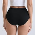 thumbnail image 4 of High Waist Panties for Women, Plus Size Tummy Control Briefs with Butt Lifting Seam, Seamless Invisible Wear Under Form-Fitting Clothes. Black 3XL, 4 of 4