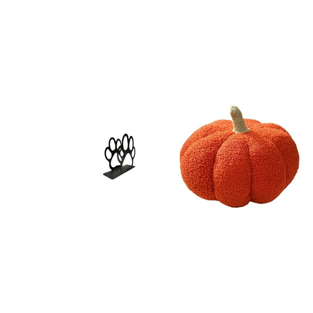 Dispensador De Servilletas Decorativo Con Forma De Calabaza Y Huella De Perro, De Peluche, Para El Hogar, Cafetería, Hotel, Cama, Sofá, Habitación, Picnic, Decoración De Halloween