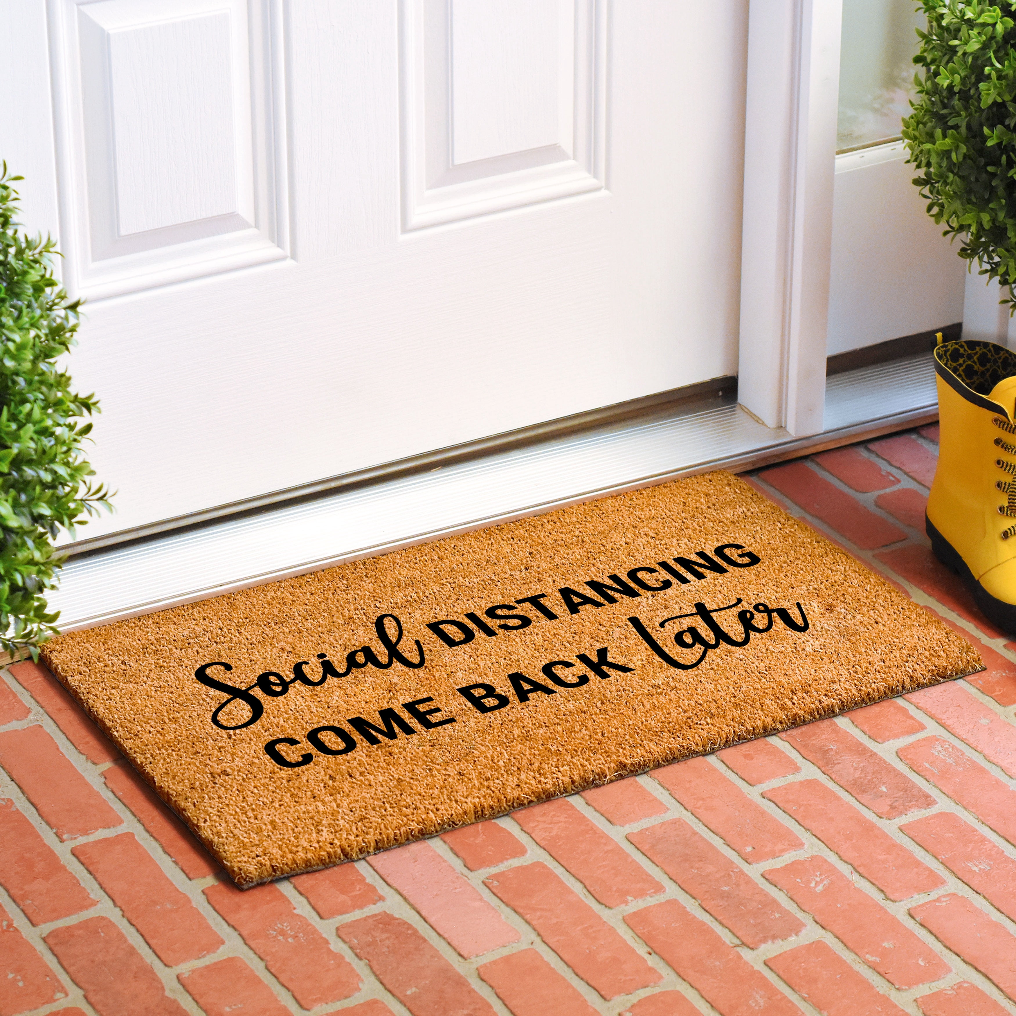 Calloway Mills Social Distancing Doormat, 17" x 29"