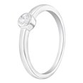 thumbnail image 2 of 925 Sterling Silver Simulated Diamond Birthstone CZ Ring For Little Girls Size 3, 2 of 5