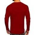 thumbnail image 2 of Fall Winter Men Christmas T-Shirt Polyester Tops With 3D Printed Crew Neck Long Sleeve Casual Slim Fit Shirts, 2 of 5