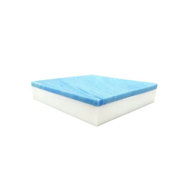 FoamRush 5" x 16" x 44" Gel Memory Foam Bench Cushion Replacement Medium Firm (Upholstery Foam, Seat Replacement, Upholstery Sheet, Foam Rubber Padding, Couch, Sofa Cushion, Mattress) Made in USA
