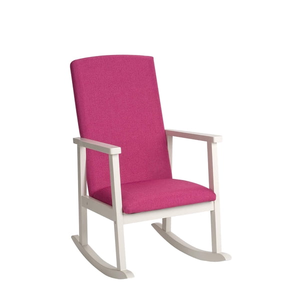 Silla Mecedora Deluxe para Niños de Madera Blanca Gift Mark