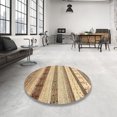 thumbnail image 4 of Ahgly Company Machine Washable Indoor Rectangle Contemporary Light Brown Area Rugs, 7' x 9', 4 of 7