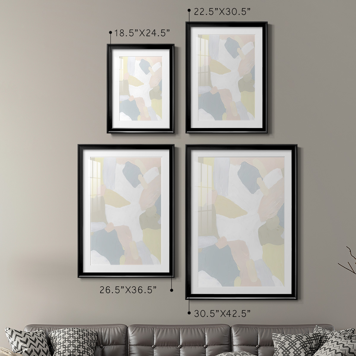 Wexford Home Sweet River I Premium Framed Print, 30.5" x 42.5" - Ready to Hang, Black (Set of 2)