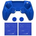thumbnail image 4 of PlayVital Silicone Grip Skin for ps5 Controller - Anti-Slip|Premium Silicone Material Futuristic CyberMech Design|Compatible with ps5 Official Charging Dock - Blue, 4 of 9