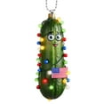 thumbnail image 2 of Adornos colgantes navideños, decoraciones navideñas, regalos navideños. Colgante decorativo de acrílico multifuncional para árbol de Navidad. Lindo mini colgante navideño de pepino. Productos colgante, 2 of 4