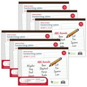 C-Line Letters & Learn Handwriting Tablet, 40 Sheets, 11" x 8-1/2", Pack of 6