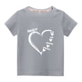 thumbnail image 1 of MeetoTime T-shirt à Manches Courtes pour Garçons et Filles, Col Rond, Coton, 3-10 Ans, 1 of 4