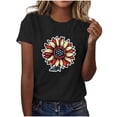 thumbnail image 2 of Vetsdori Red White and Blue T Shirts for Women American Flag Short Sleeve Pullover Summer USA Years Anniversary July 4th Graphic,Fashion Independence Day Womens T-shirts Casual, 2 of 5