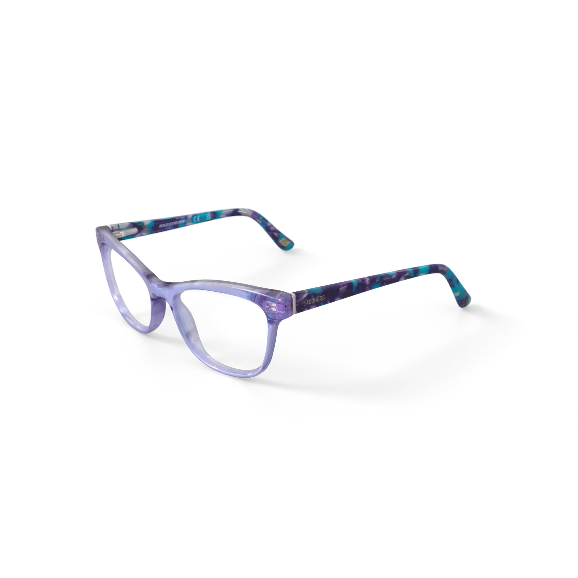 Skechers Youth SE1695 Cat Eye Prescription Eyeglasses with Case, Purple