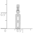 thumbnail image 3 of 14K White Gold 14Kw Polished Number 8 Pendant (18.94 X 4.48) Made In United States nu08w, 3 of 5