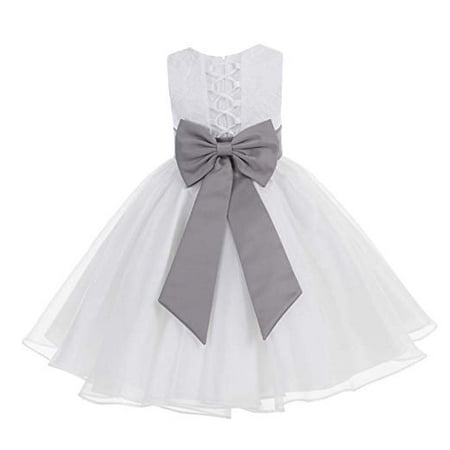 

Ekidsbridal White Lace Organza Flower Girl Dress Toddler Girl Dresses Christening Dresses Evening Gown Girl Lace Dresses Princess Dresses Pageant Gown Communion Dress Baptism Dress Ballroom Gown 186T
