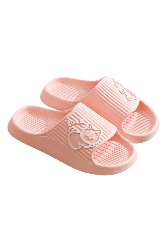 Sandals Women Women's Summer Cat Print Slippers Lightweight Waterproof Pool and Home Slidessize:40Pink