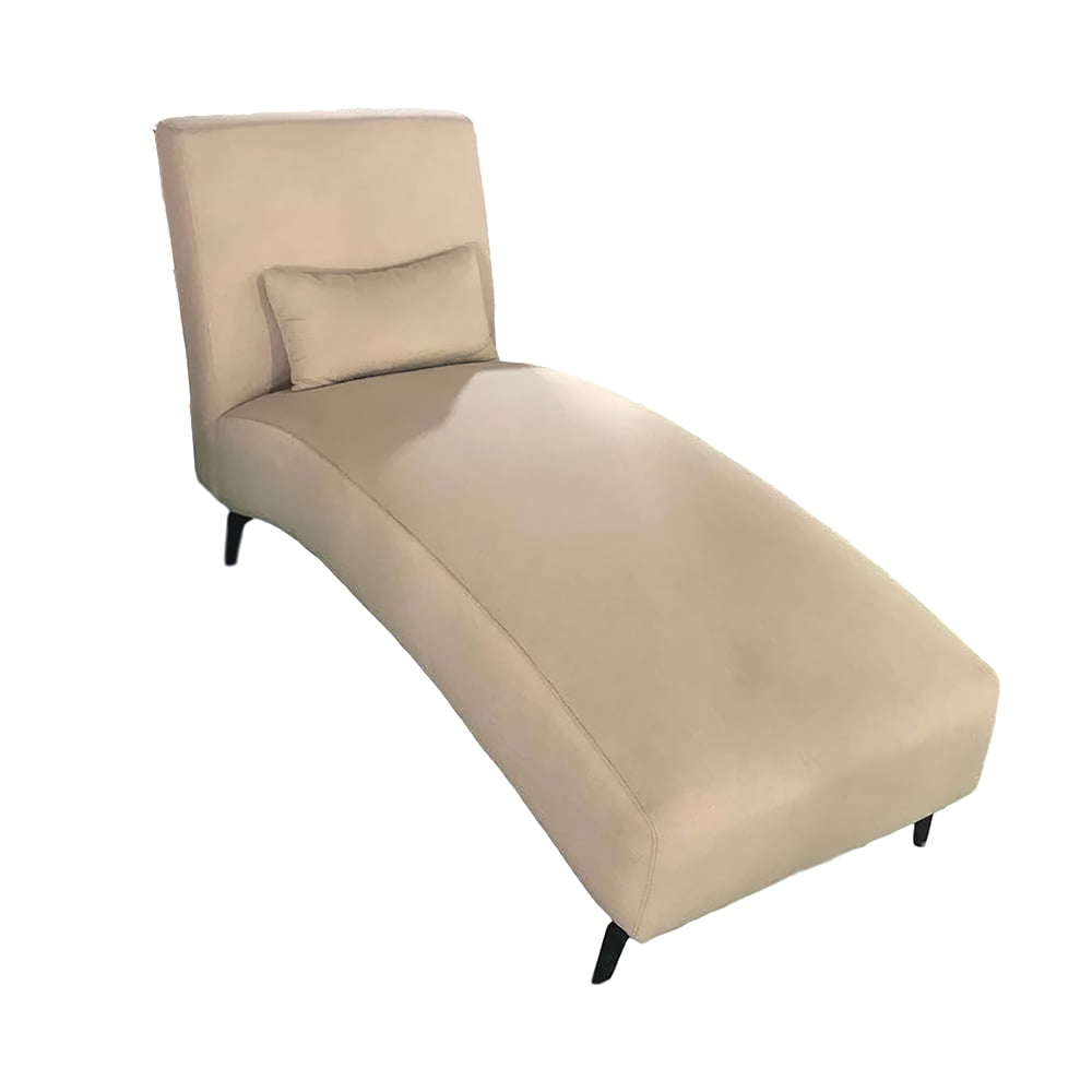 Kepooman Modern Polyester Lounge Chaise Rest Sofa for Bedroom Dorm, Beige Kepooman Modern Polyester Lounge Chaise Rest Sofa for Bedroom Dorm, Beige