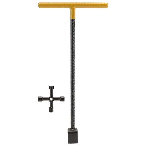 relayinert Water Meter Key Underground Curb Valves Shutoff Wrench 17inch yellow yellow 17 inch