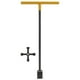 thumbnail image 4 of Llave para medidor de agua, herramienta práctica de plomería de acero reforzado, llave para válvula de cierre de agua subterránea de alta resistencia, 17 pulgadas amarillo, 4 of 8