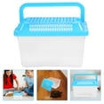 thumbnail image 2 of Boîte d'Alimentation Portable pour Petite Tortue Maison Poissons Rouges Boîtes pour Tortues Habitat pour Reptiles Boîte pour Poissons Rouges Aquarium Transparent Aquarium à Main, 2 of 5