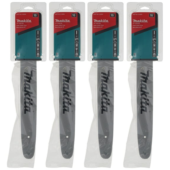 Makita E-00094 16" Guide Bar 3/8" LP .043 for XCU02 XCU03 XCU04 (4-Pack)