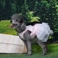 thumbnail image 7 of MAMORE Princess Dog Dress, Puppy Wedding & Birthday Party Outfit, Formal Pet Apparel(Pink Black,L), 7 of 7
