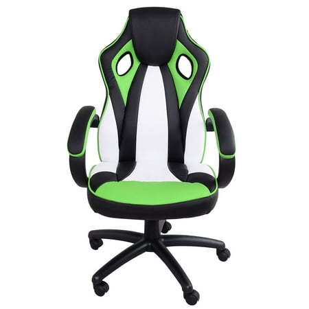 Costway Executive Racing Office Chair High Back Pu Leather Swivel Costway Executive Racing Office Chair